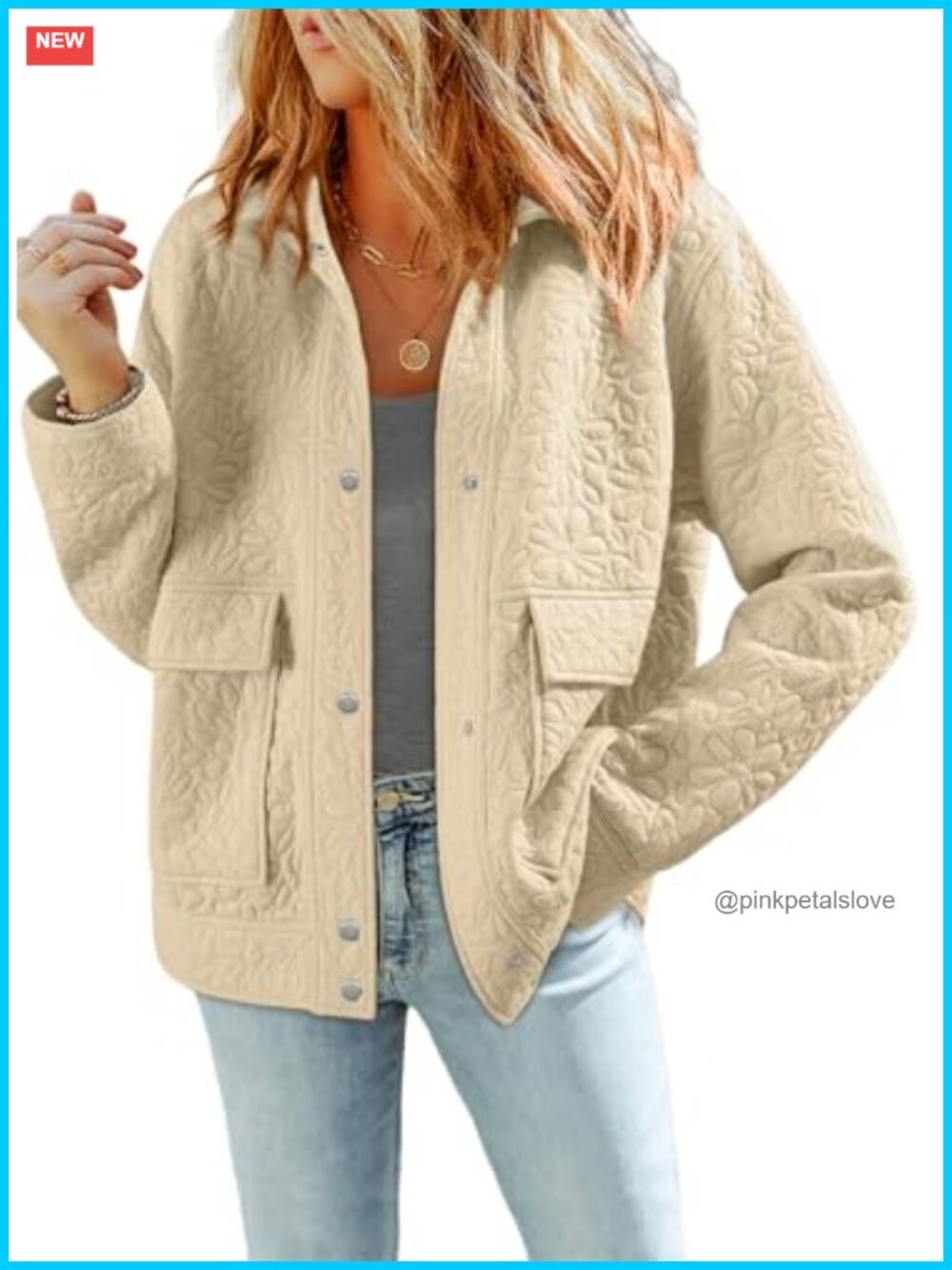 Dokotoo Casual Jacket Womens Warm Winter Long Sleeve Jacquard Coat